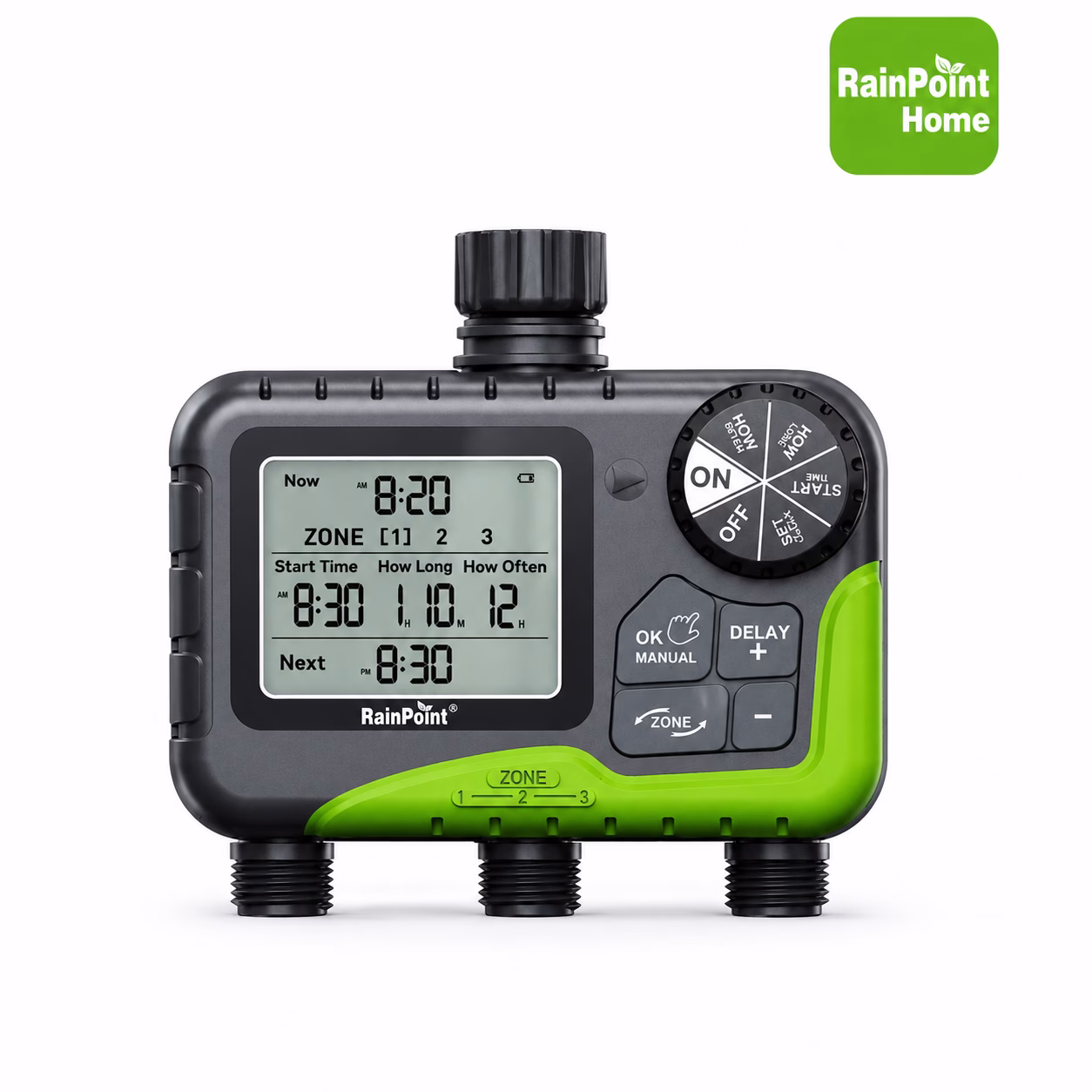 RainPoint 3-Zone Irrigation Timer
