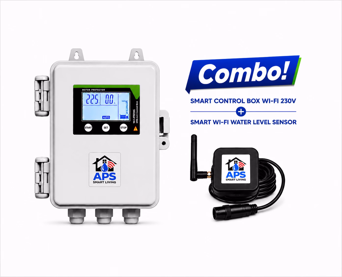 Smart Pump Controller & Water Sensor Combo Kit