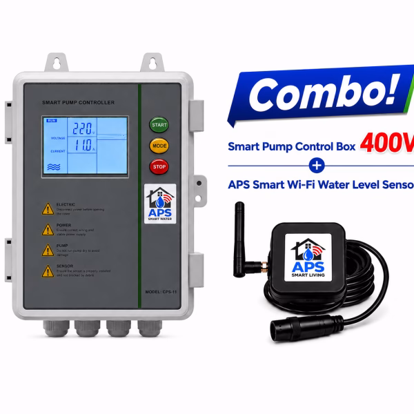 APS Wi-Fi Pump Control Box & Water Level Sensor Combo
