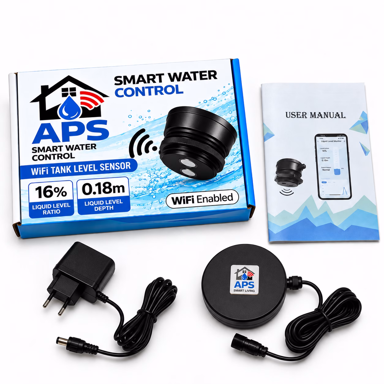 APS Wi-Fi Pump Control Box 400V & Water Level Sensor Combo - Image 5