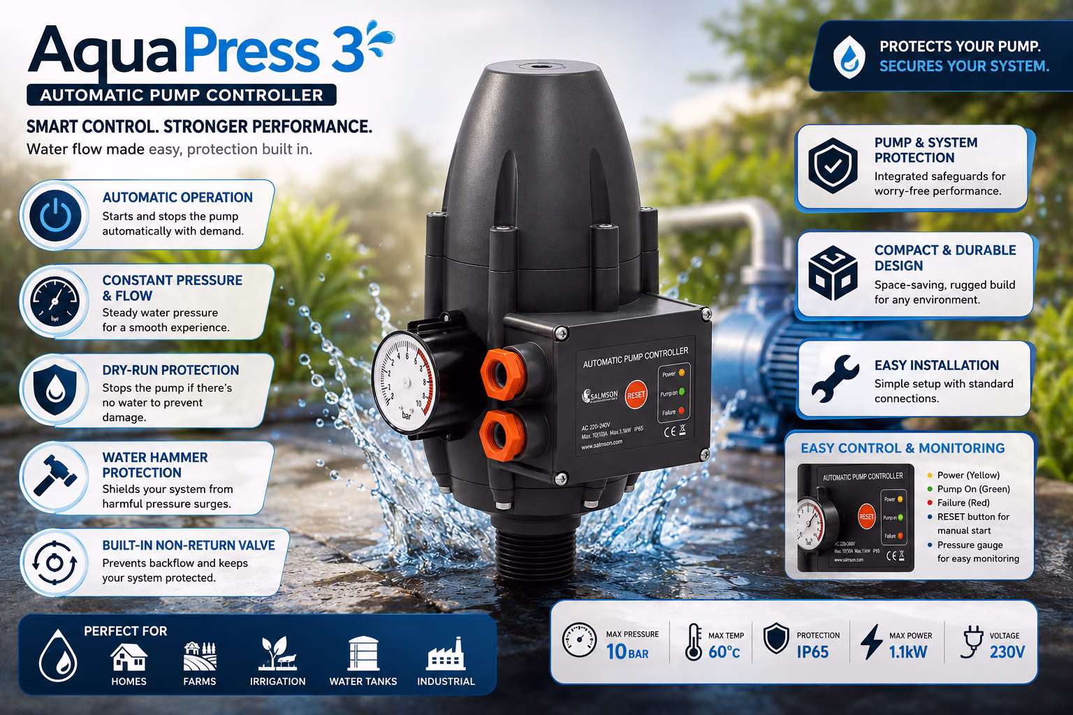 AquaPress 3 Automatic Pump Controller - Image 2