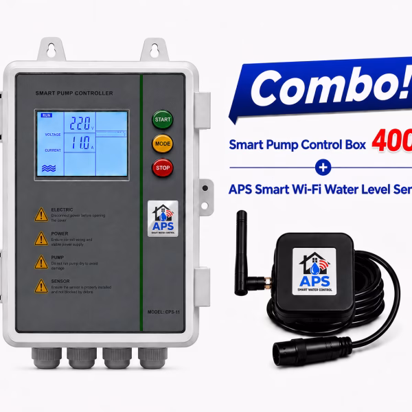 APS Wi-Fi Pump Control Box & Water Level Sensor Combo